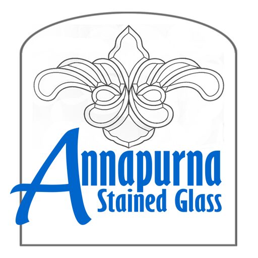 A picture of the annapurna stained glass logo.